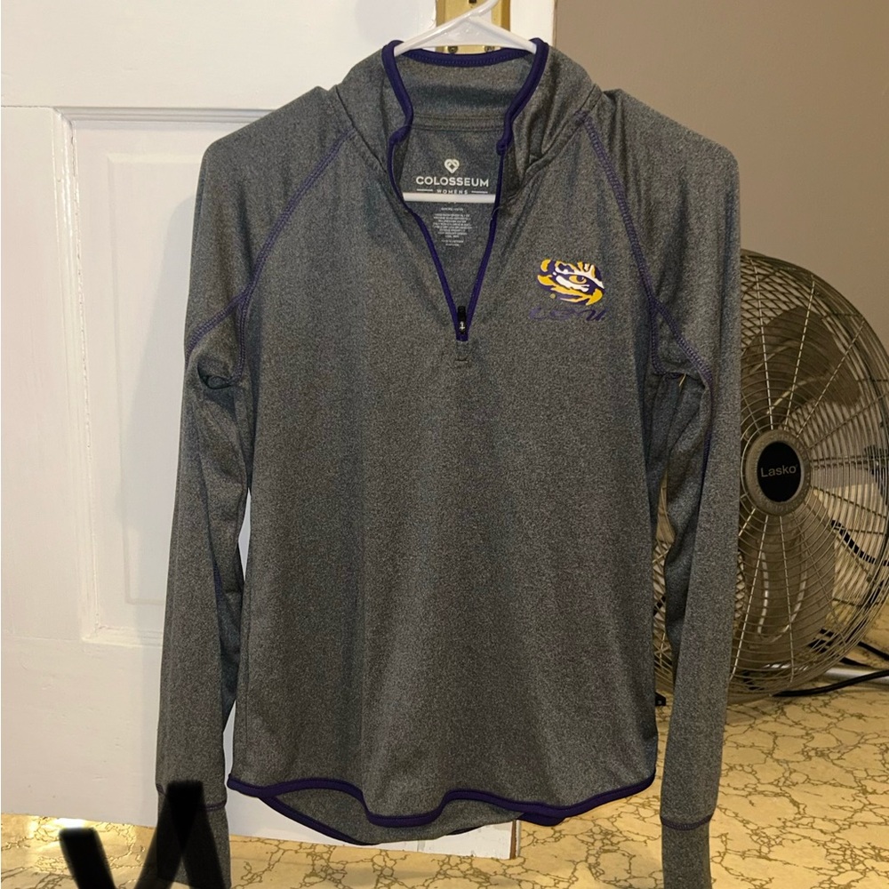Colosseum LSU Quarter-Zip Pullover